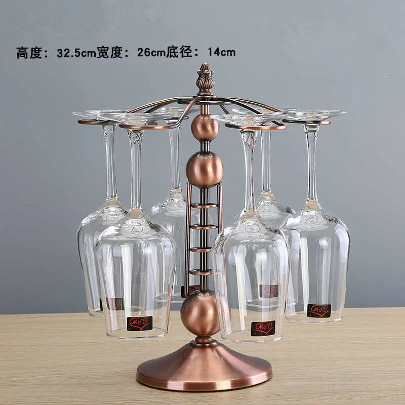 07 Бокал для вина, стойка для кухни, бар, чашка, подвеска, металлический бокал, Демонстрационный стенд - Цвет: 07