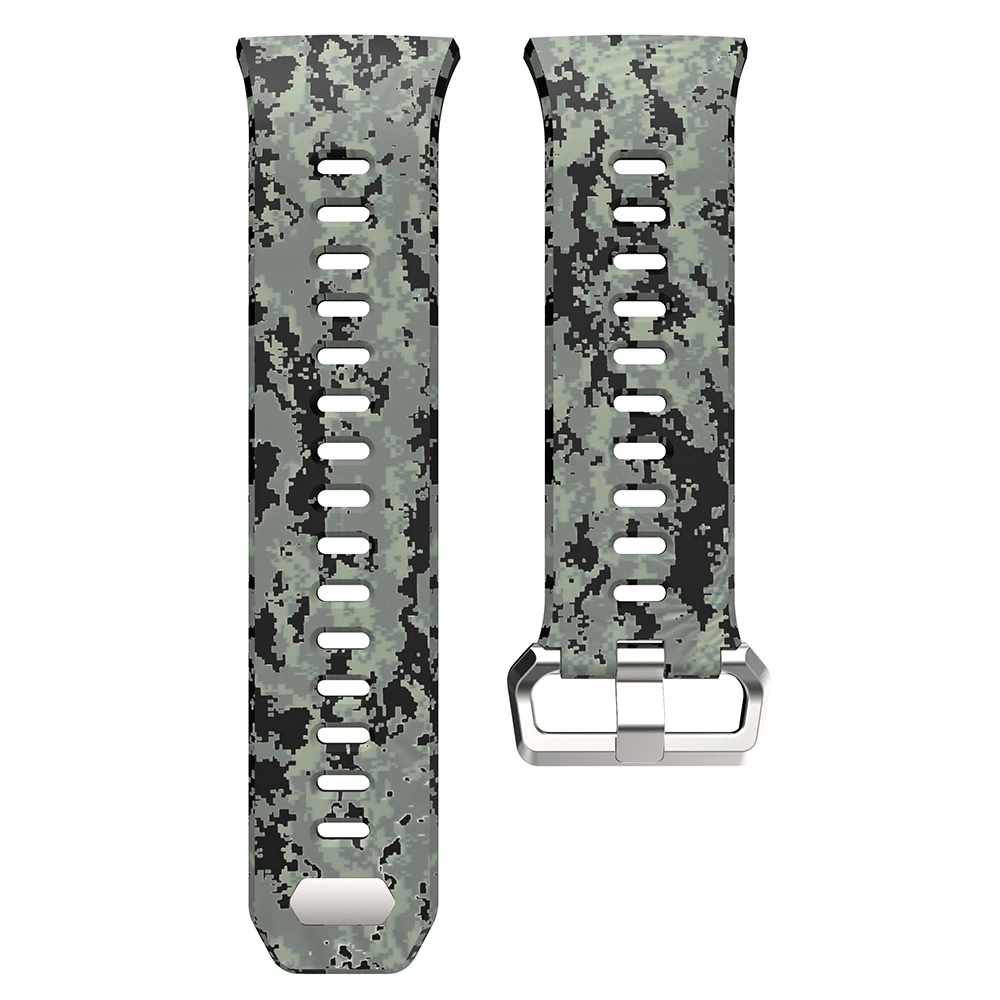 For Fitbit Ionic Camouflage printing Silicone watch band men's watches Straps Watchband for Fitbit ionic Bracelet Wristband belt images - 6