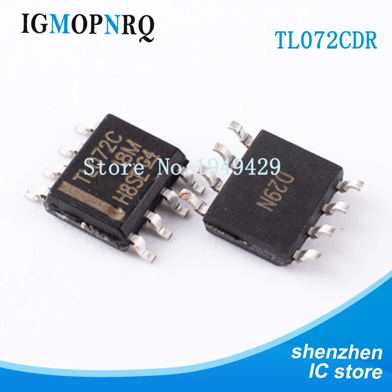10 шт TL072CDR SOP8 TL072C SOP TL072 SMD 072CDR SOP-8 TL072CDT TL072C
