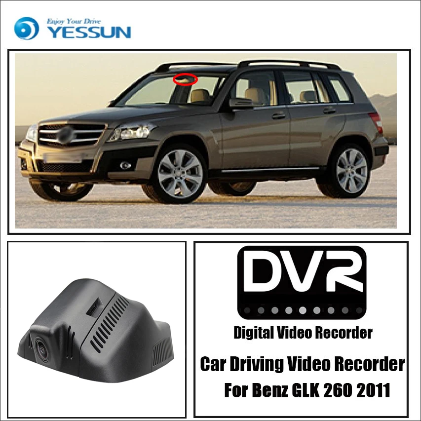 Видеорегистратор YESSUN для Benz GLK 260 2011 2015 Wi Fi Full HD 1080P|black box|dash cam videodash video recorder |