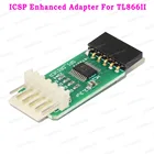 Плата адаптера с усиленным драйвером SPI ICSP для Minipro TL866II Plus, USB программатор SPI Flash in-Circuit Programming Adapter