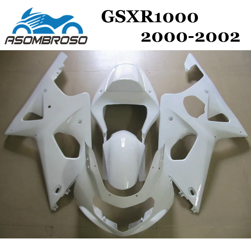 Дешевые комплекты обтекателей для 2000 2001 2002 Suzuki K2 GSXR1000 00 01 02 GSXR 1000 полностью белый