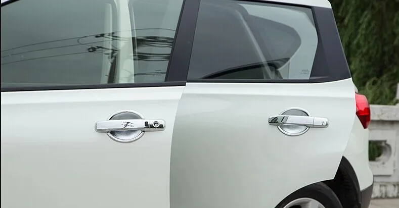 For Nissan Qashqai J10 2007 2008 - 2010 2011-2013 ABS Chrome Door Handle Cover trims With Smart keyhole Bowl Frame Sticker | Автомобили и