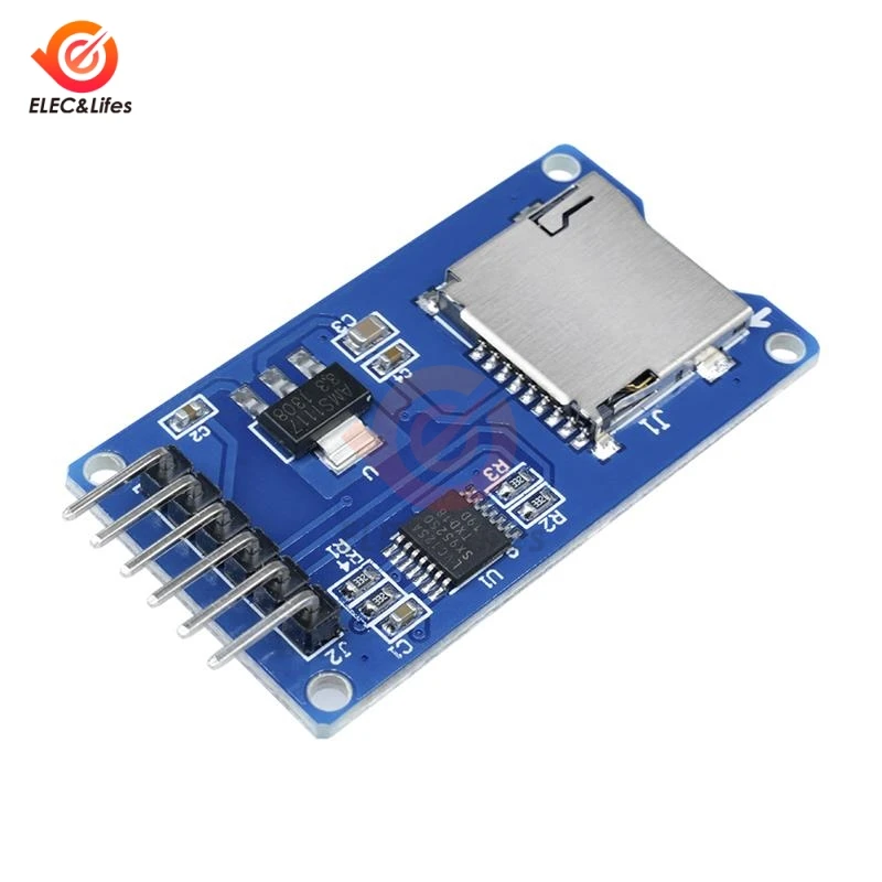 5 шт. Micro SD Плата расширения памяти TF карта защитный модуль SPI интерфейсы для Arduino |