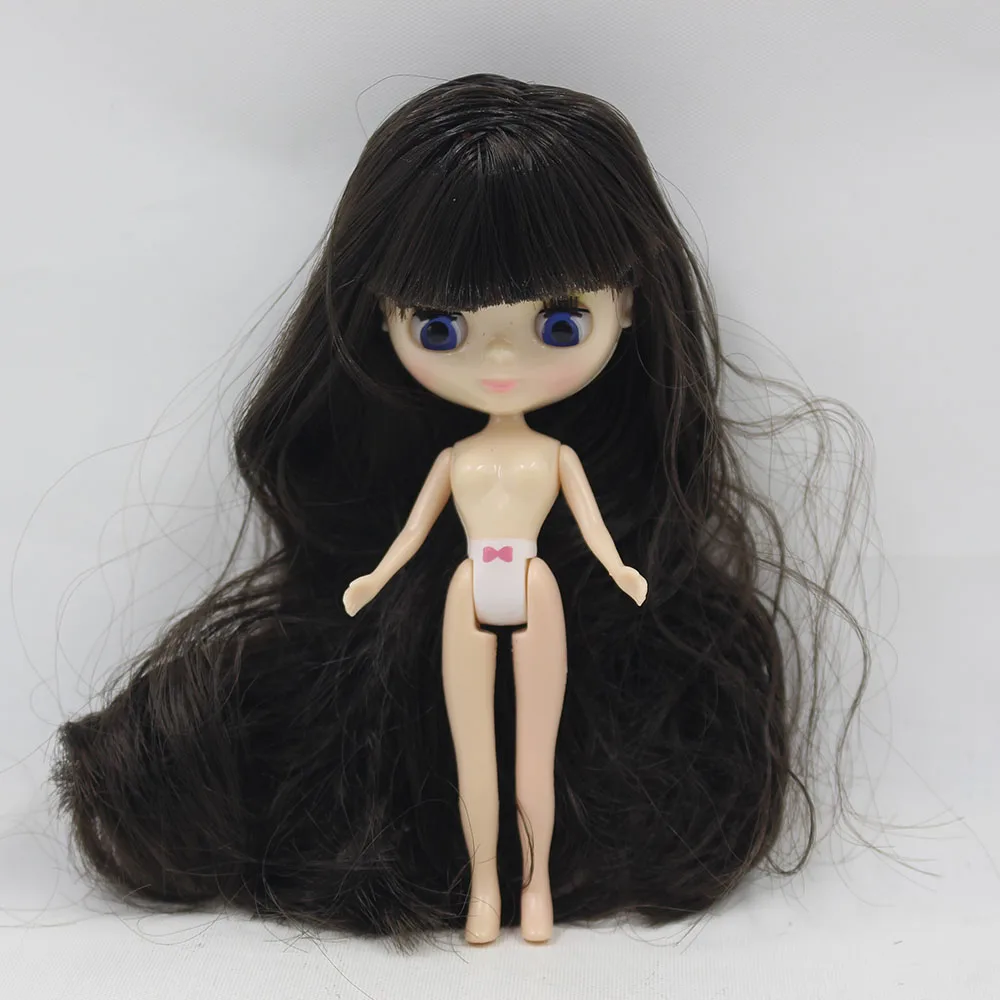 Мини blyth кукла Обнаженная фабрика кукла подходит для diy Изменить макияж волосы очень долго может изменить их волосы, такие как в точках - Цвет: Like the picture