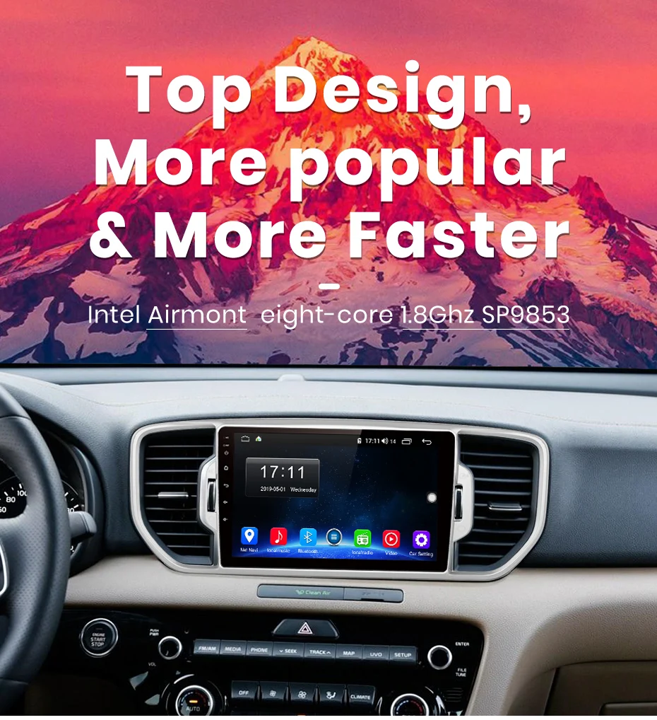 AWESAFE для KIA Sportage 4 KX5 автомобильный Радио Мультимедиа Видео плеер gps DSP No 2din 2 din Android 9,0 4G+ 64G