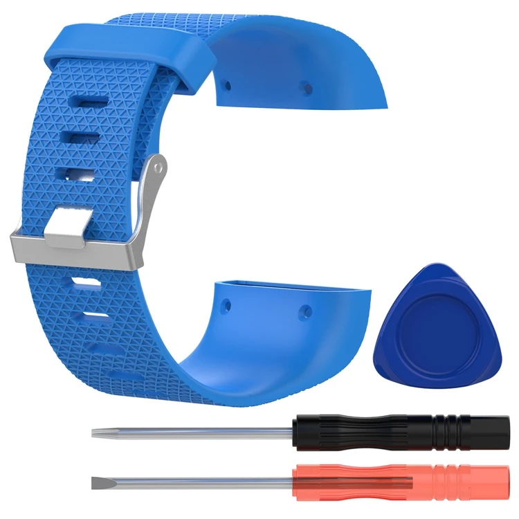Blue Сменный силиконовый ремешок для наручных часов Fitbit Surge аксессуары для умных часов - Color: Blue