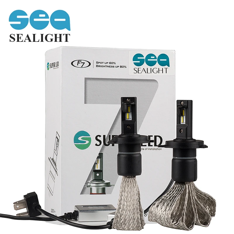 Автомобильные светодиодные лампы SEALIGHT для передних фар H4 H7 H8 H11 9005 HB2 HB3 9003