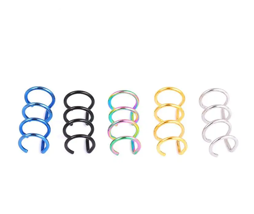 2pcs/lot Ear Clip- New Trendy Simple Cute Unique Unisex Hollow U Shape Cuff Earring No Piercing Gift Clip | Украшения и