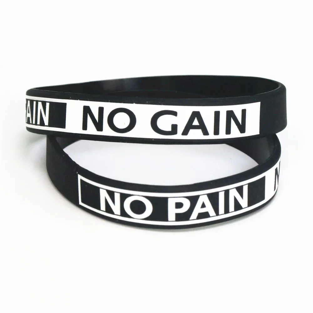 100 шт. лидер продаж модный силиконовый браслет девиз силиконовые браслеты и без