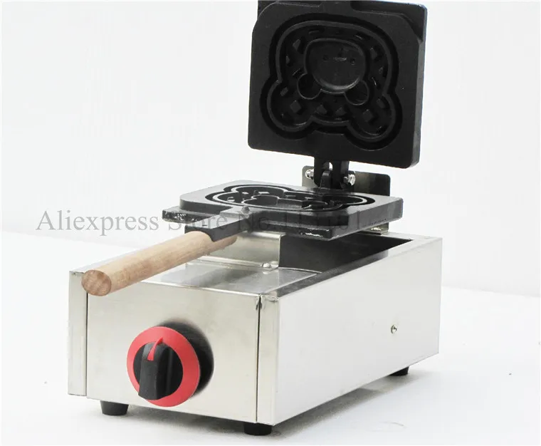 Газовая вафельница с милым медведем уникальная картонная машина вафли большой