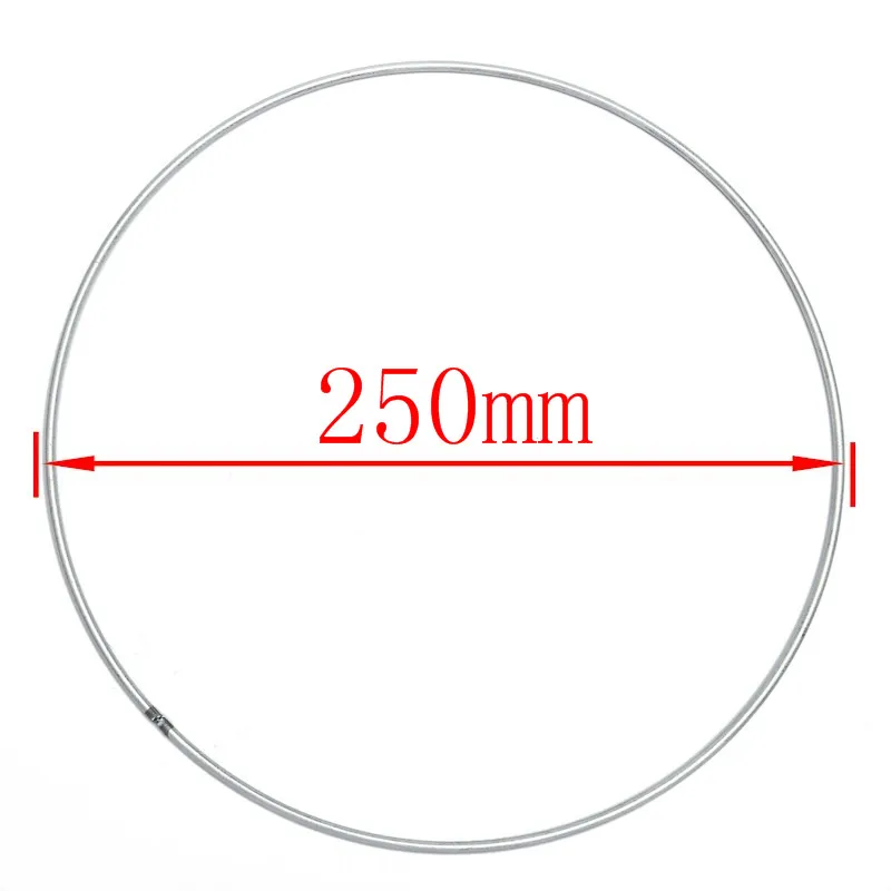 250mm BASEHOME 10 шт 100-400 мм большой размер мечта ловить круг кольца находки Висячие Круглые Железные круги соединитель индийская Сеть Ювелирные изделия DIY - Цвет: 250mm