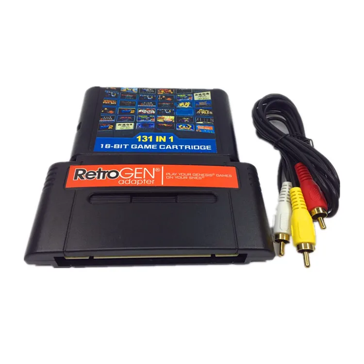 Для RetroGEN позвольте вам играть в игровой картридж sega gensis для консоли SNES с 131 классическими играми
