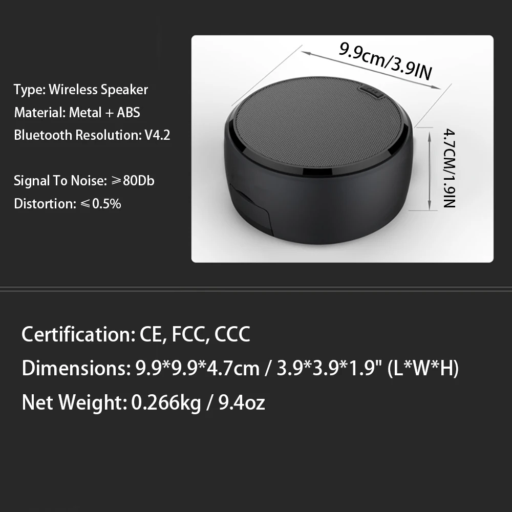 Fornorm Беспроводной Hi Fi стерео Динамик Портативный Mini Bluetooth с держатель телефона