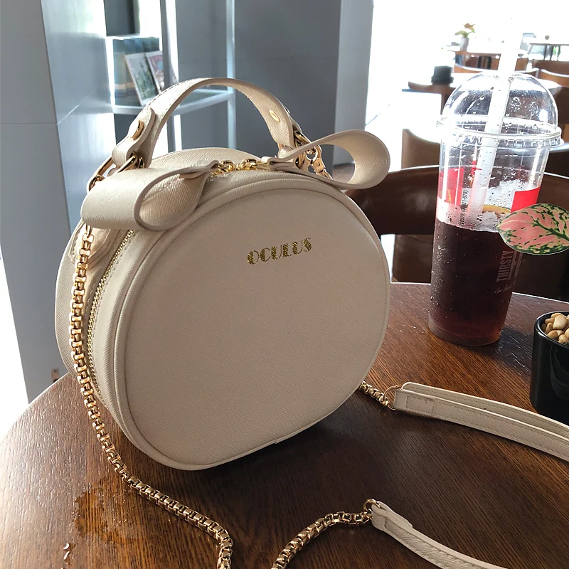 Фото Новые модные женские сумочки круговая сумка мессенджер простая Корейская версия