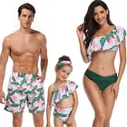 Одежда для плавания для мамы и дочки; Одинаковая одежда для всей семьи; Пляжная одежда для мамы, дочки, папы и сына; Купальный костюм; Шорты для мальчиков; Женский купальник