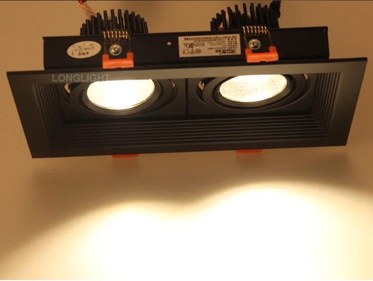 Квадратный точечный светодиодный светильник с регулируемой яркостью 14 Вт 20 45 110 В