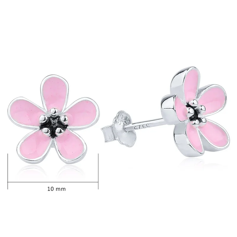 Женские серьги гвоздики из серебра 925 пробы 3 цвета|earings|earrings channelearrings swarovski |