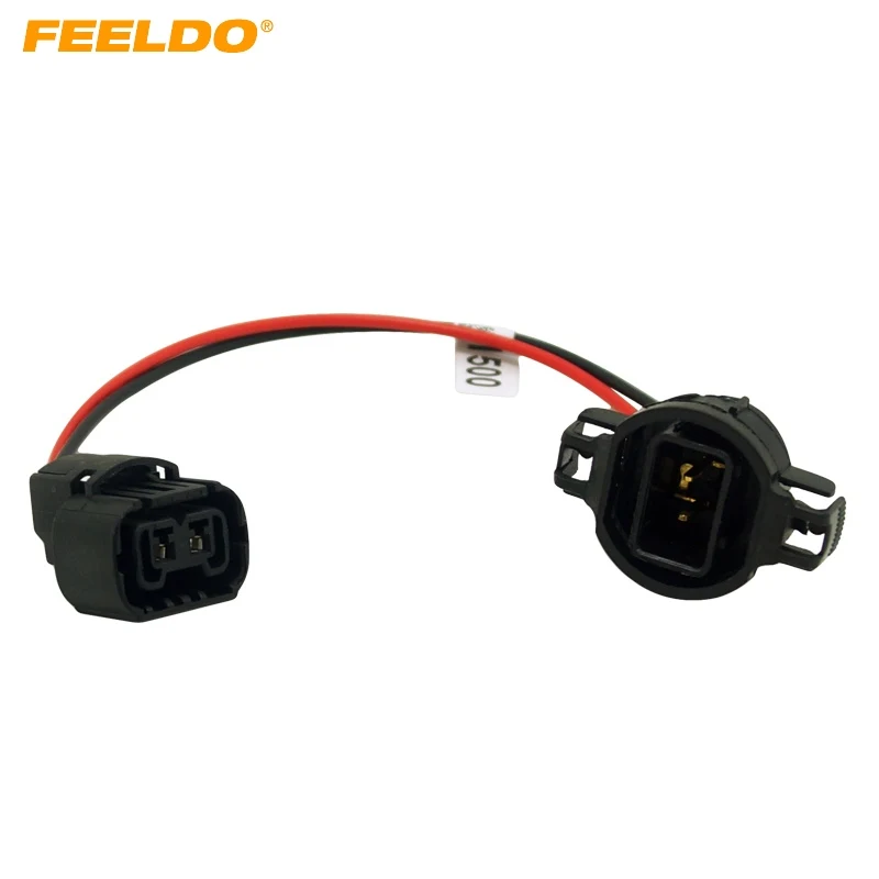 

FEELDO 10Pcs H16/5202/2504/PSX24W Extension Wiring Harness Female/Male Sockets Connector For Fog Headlights Wiring Retrofit