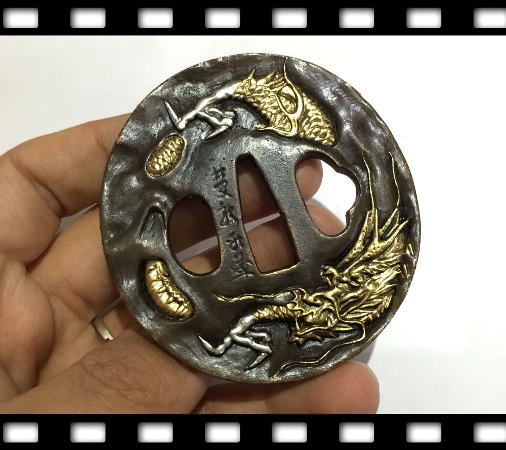Аксессуары японский меч самурая медь Цуба @ 31 дизайн Dragon/ Tiger|dragon design|tiger designtiger tiger |