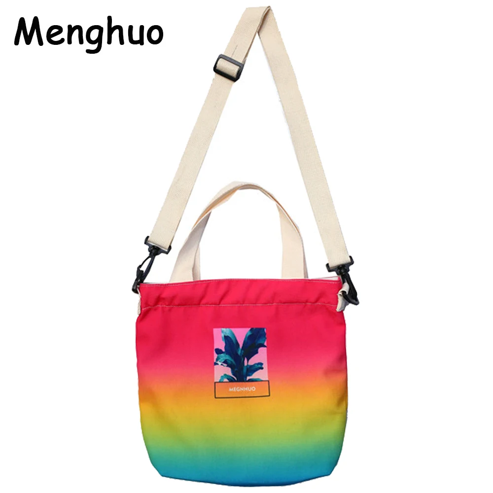 Menghuo элегантный дизайн красочные дорожные сумки через плечо для женщин и девочек