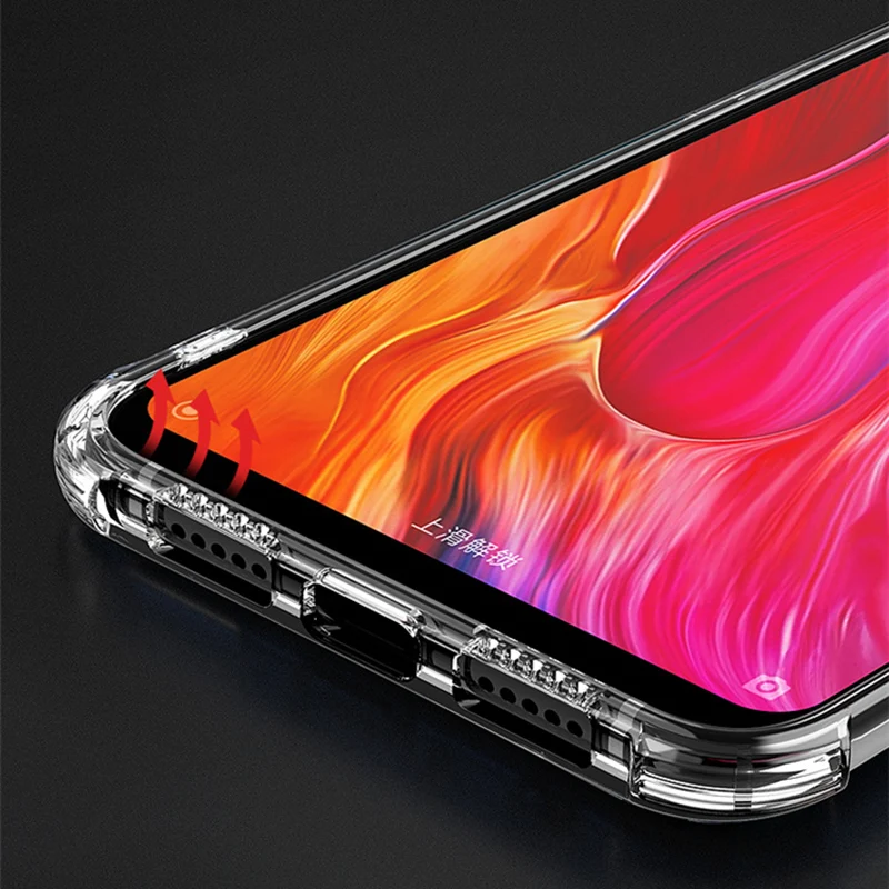 Мягкий ТПУ Силиконовый противоударный чехол для Xiaomi Redmi S2 6 Pro Note 5 кристально
