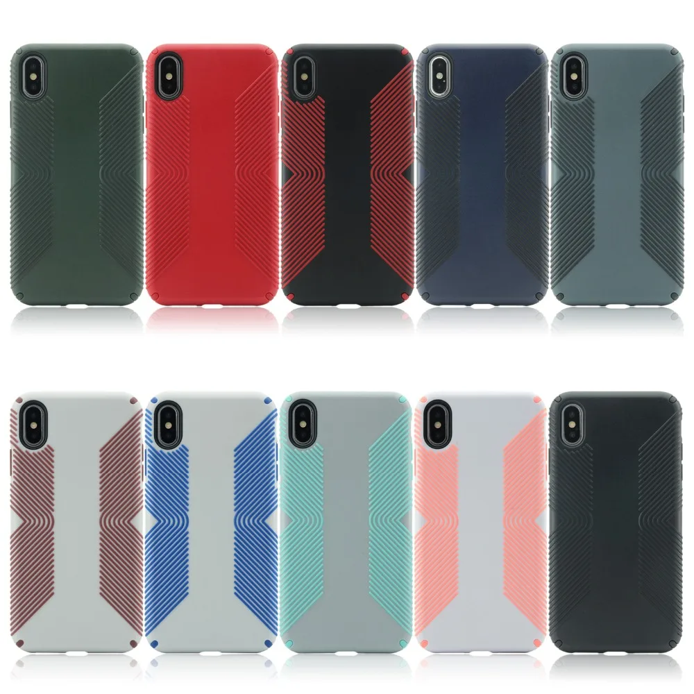 ТПУ PC полосатый узор чехол для телефона для iPhone XS Max XR X 8 7plus чехол для телефона современный деловой стиль цветной