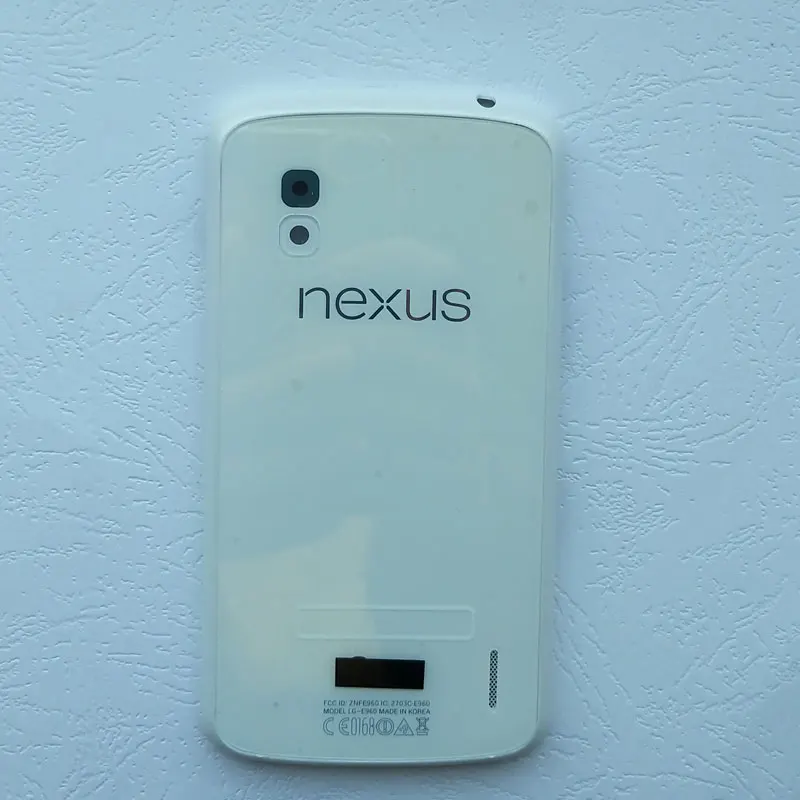 Стеклянная крышка аккумулятора ZUCZUG для LG Google Nexus 4 E960 задняя с NFC + объективом