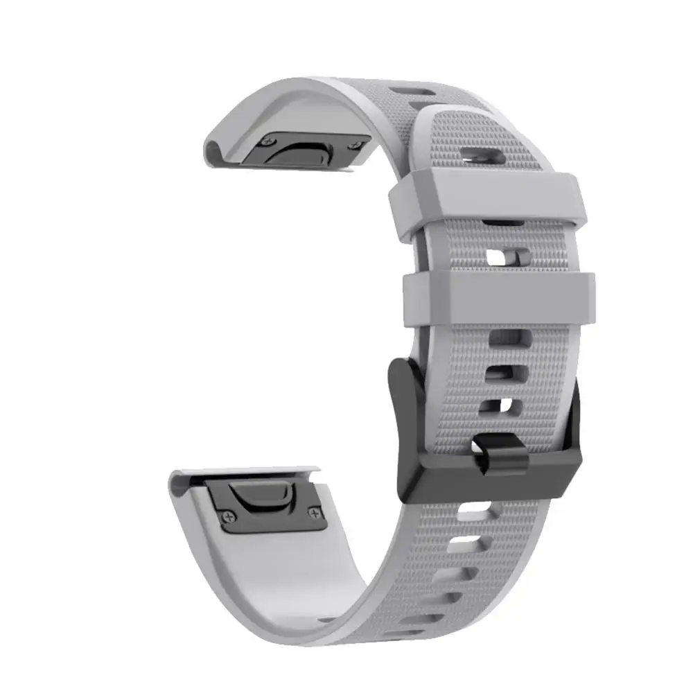 G Для Garmin Fenix 5X Plus Quick Release сменный ремешок для спортивных часов Силиконовый легкий Fit Wirstband Смарт часы браслет аксессуары - Цвет: G