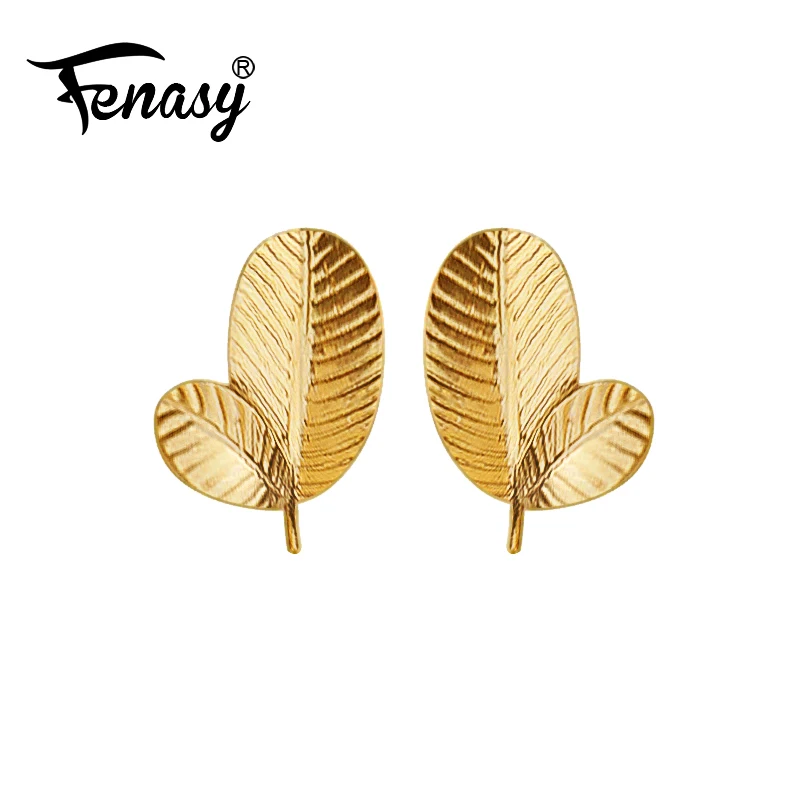 FENASY 18 K золотые серьги изысканные ювелирные изделия Модная классика k желтое