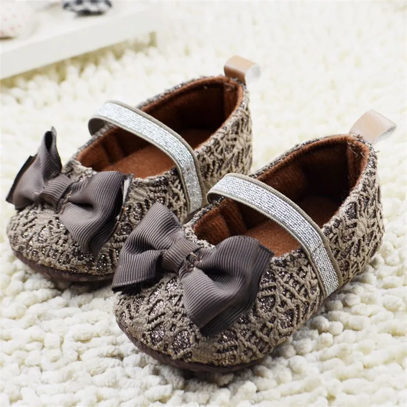 Милая обувь для младенца девочки принцессы с бантом милая детская маленьких