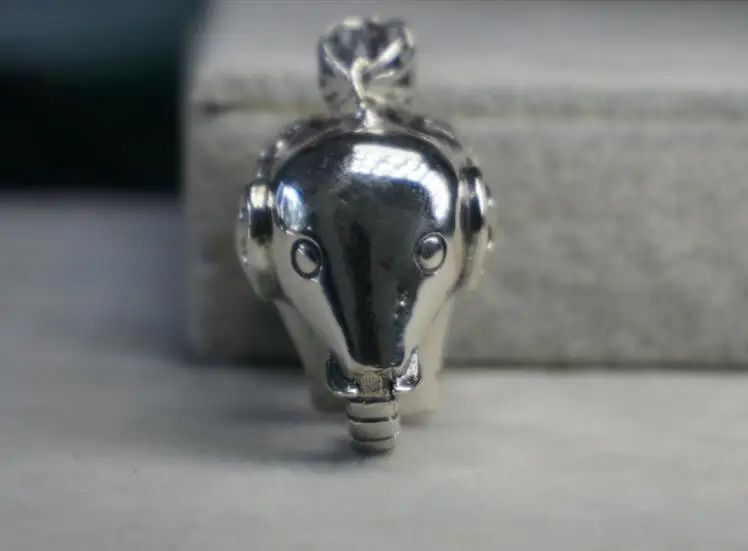 Серебряные ювелирные изделия серебряный Винтажный кулон в виде слона полый