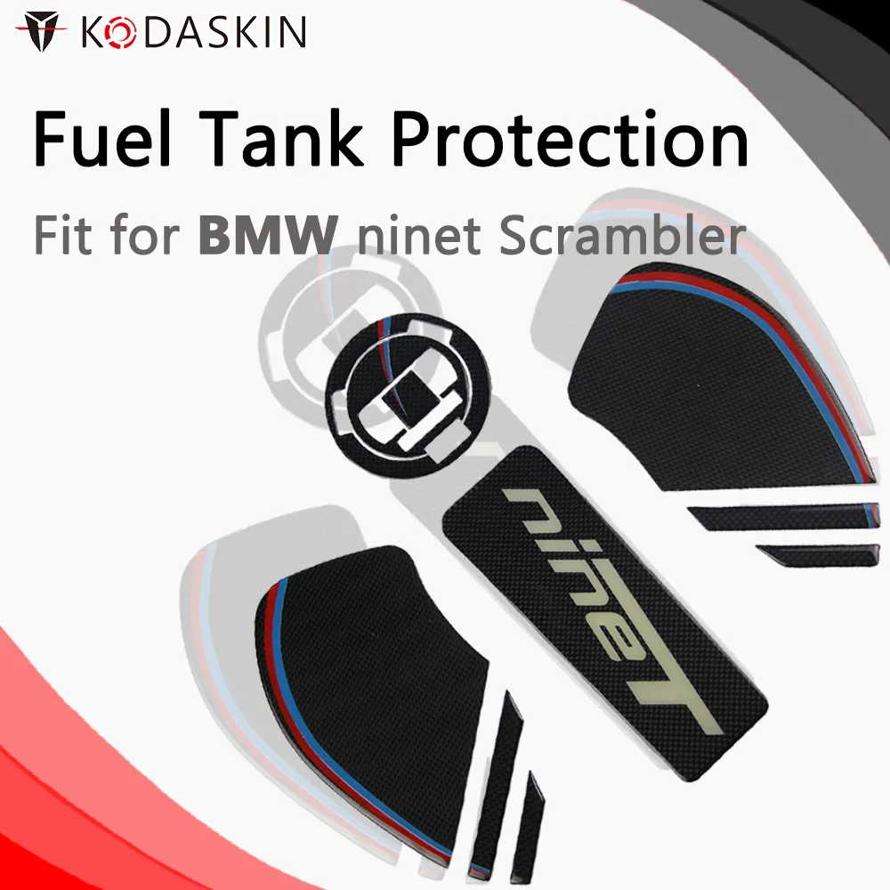

KODASKIN Carbon Tank Pad Sticker Decal emblem GRIPPER STOMP GRIPS EASY for BMW ninet Scrambler