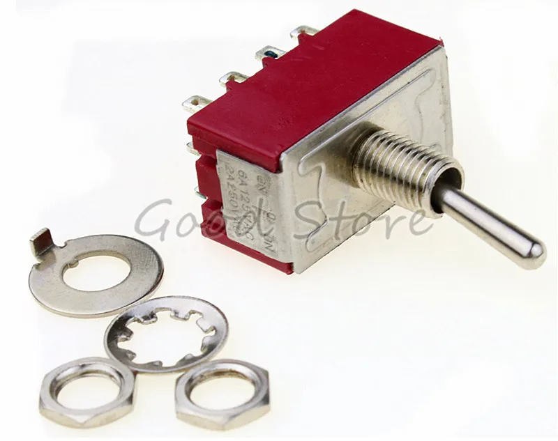 MTS-403 Red 4PDT ON-OFF-ON 12 pin кнопка питания 3 позиции 2A/250VAC 6A 125VAC тумблер | Обустройство дома