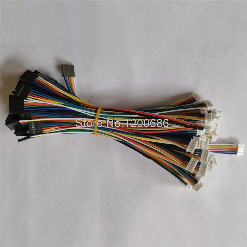 20 см 24AWG 6pin PH2.0 удлинитель 2 54 DuPont черный разъем жгут проводов|Монтажный жгут| |