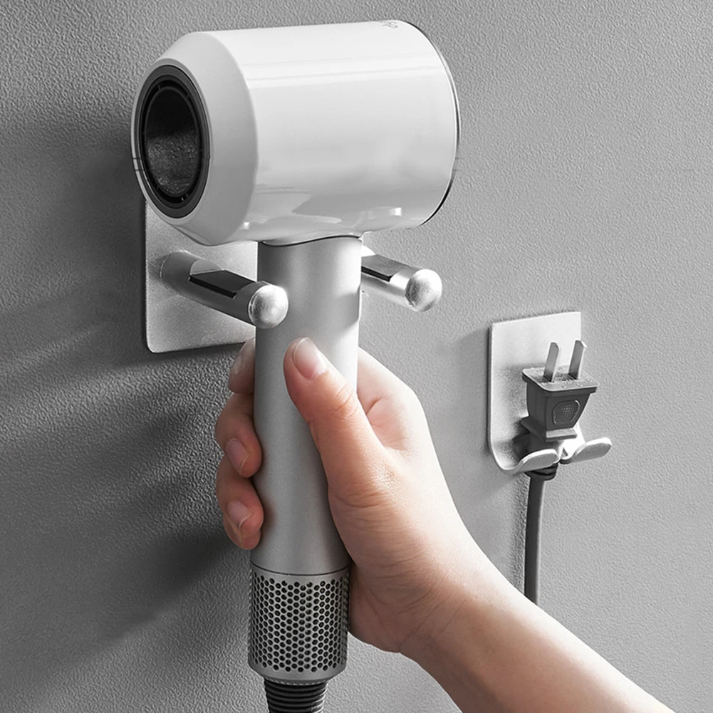 Dyson вешалка для волос настенное крепление Фен держатель кронштейн Бесплатный удар вешалка ванная комната стеллаж для хранения