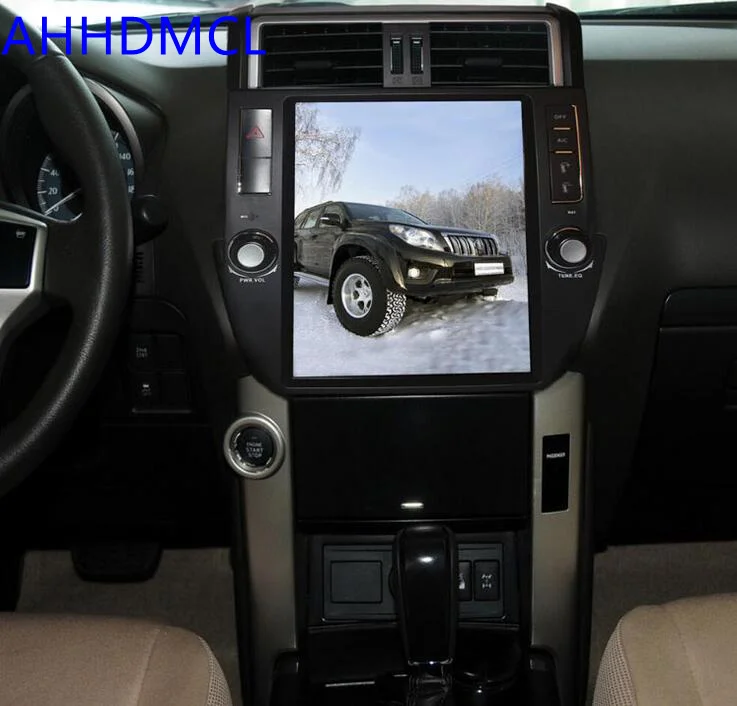 Автомобильный ПК PAD Tesla стиль мультимедийный плеер Android 7,1 gps для Land Cruiser Prado LC150 2010 2011 2012 2013