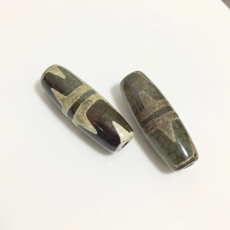 Буддистские украшения 1 шт. 40 мм натуральные тибетские бусы из камня агата с