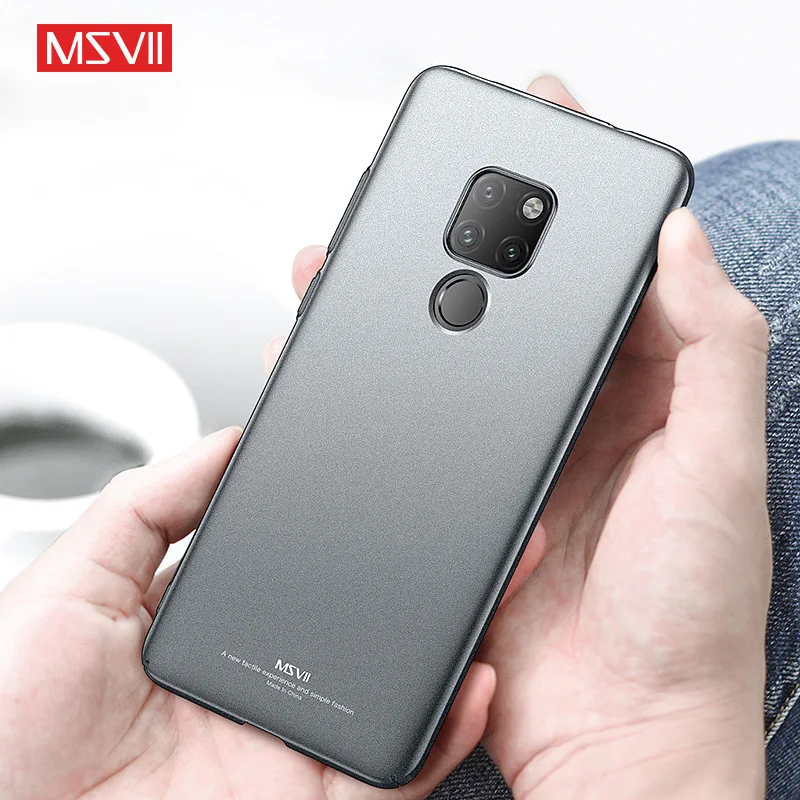 Чехол MSVII для huawei P20 lite тонкий матовый чехол из поликарбоната mate 20 X 20X honor 10 view P30 pro 7X
