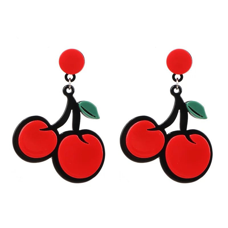 New Arrival Fashion Green Avocado Drop Earrings Exaggerated Big Fruit Cool Punk Jewelry Accessories Women |