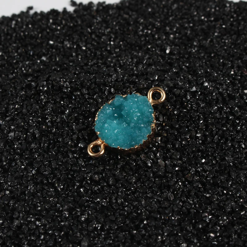 Круглые геометрические серьги капельки из смолы 1 шт. коннектор для изготовления