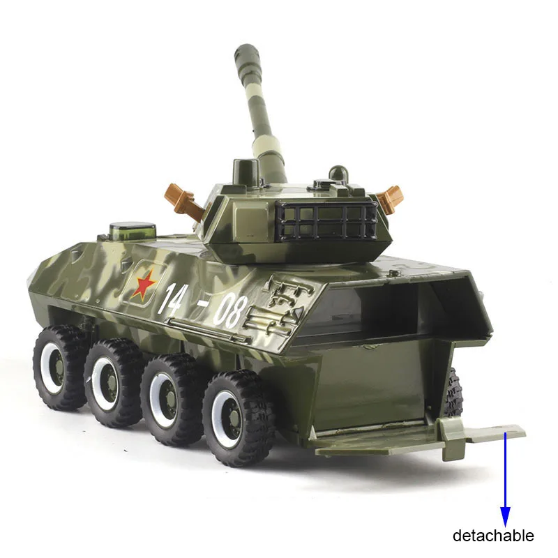 Сплав оттягивает назад 8 колеса бронированный автомобиль игрушка статическая