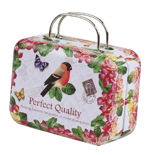 2017 новое поступление винтажная портативная жестяная коробка для хранения/милый