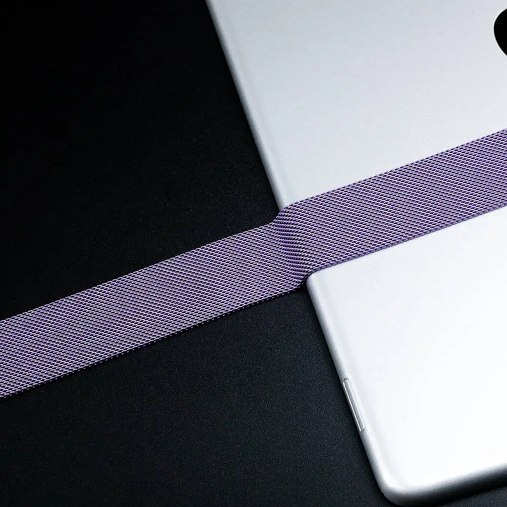 lavender Высококачественная Миланская петля для apple watch ремешок для apple watch 5 ремешок 44 мм 40 мм iwatch 4 3 42 мм/38 мм лучший материал - Цвет ремешка: lavender