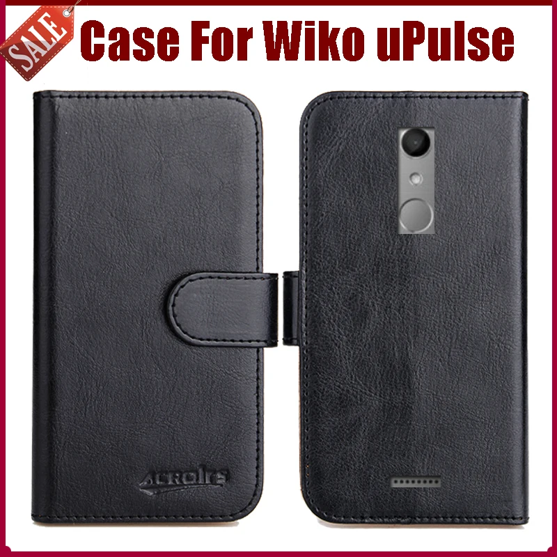 

Hot Sale! Wiko uPulse Case New Arrival 6 Colors High Quality Flip Leather Protective Cover For Wiko uPulse Case Phone Bag
