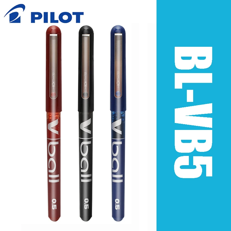 6 шт. Pilot V Ball BL VB5 шт./лот гелевая ручка с чистыми жидкими чернилами черные/синие