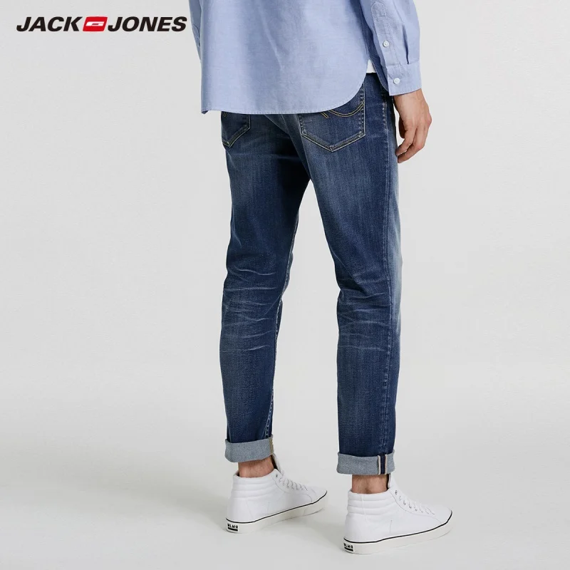 JackJones Для мужчин осенне-зимнее зауженное Стрейчевые узкие джинсы J | 218332501 Мужская