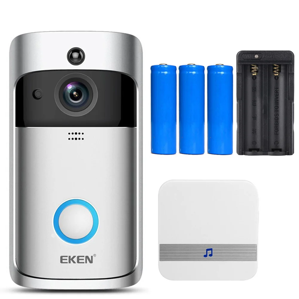 Option 2 Eken V5 Wifi умный дом видео дверной звонок камера Дверной звонок с колокольчиком ночного видения PIR датчик движения приложение управление - Цвет: Option 2
