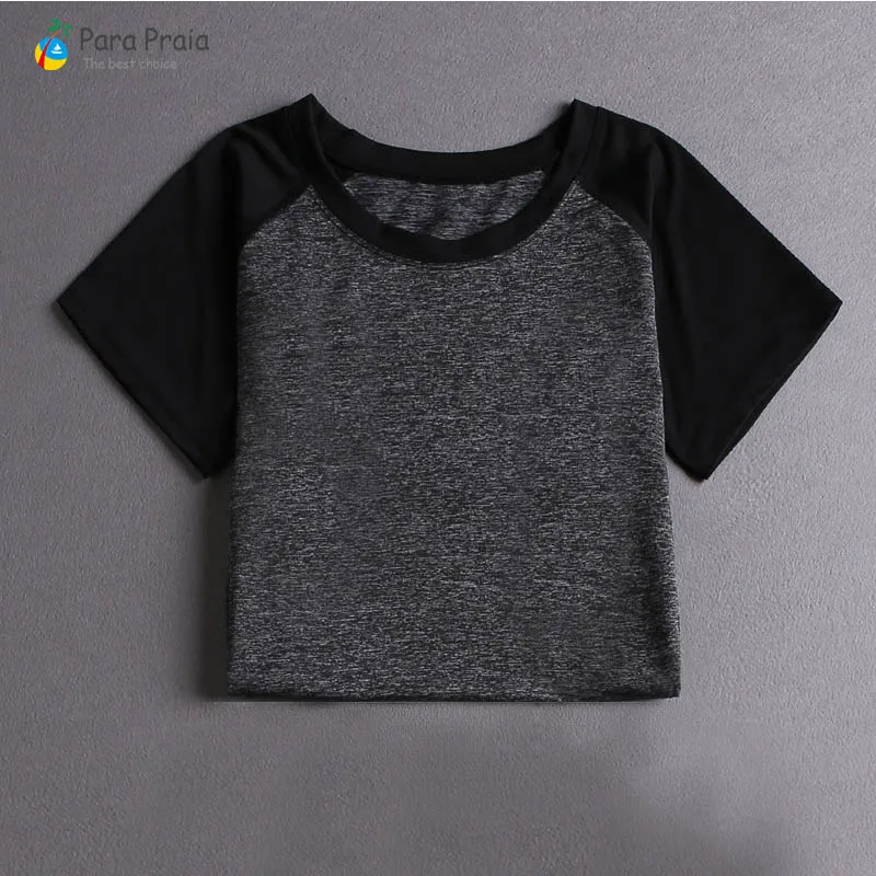 grey T-shirt Комплект из пяти предметов для йоги, спортивная одежда для женщин, спортивный бюстгальтер, одежда для фитнеса, спортивный костюм для женщин, женский укороченный топ для тренировок в тренажерном зале - Цвет: grey T-shirt