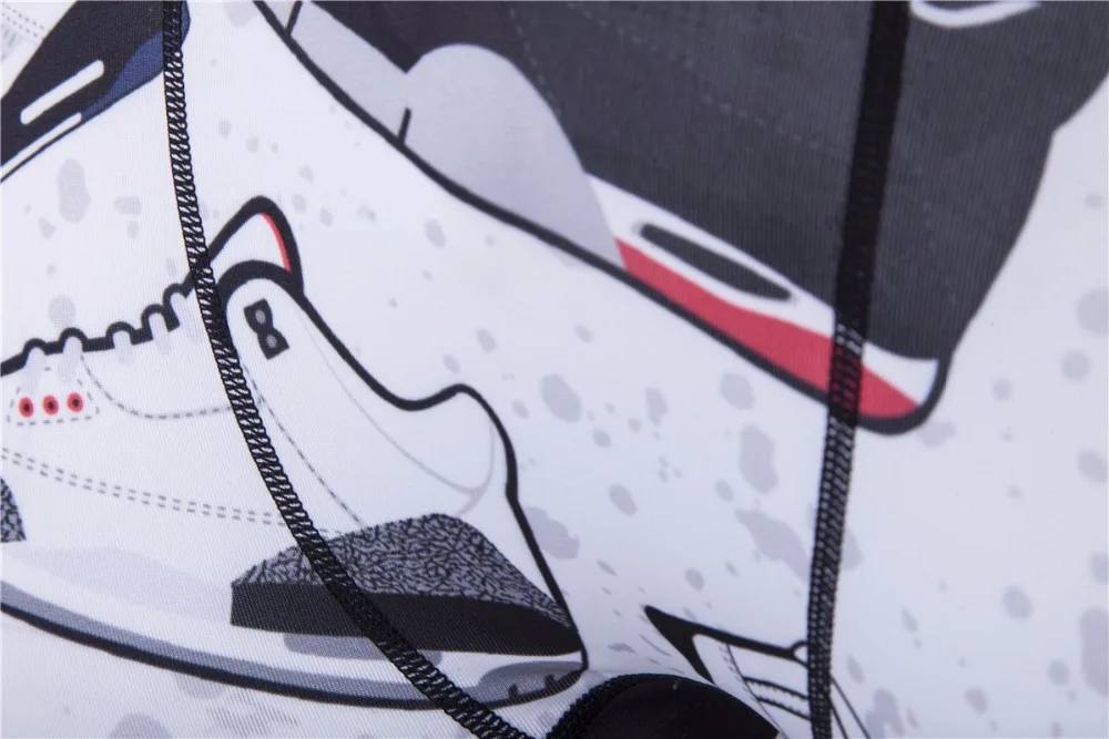 LANBAOSI Обувь Printed Compression Шорты для женщин плотно мужские Баскетбол Бег Краткости